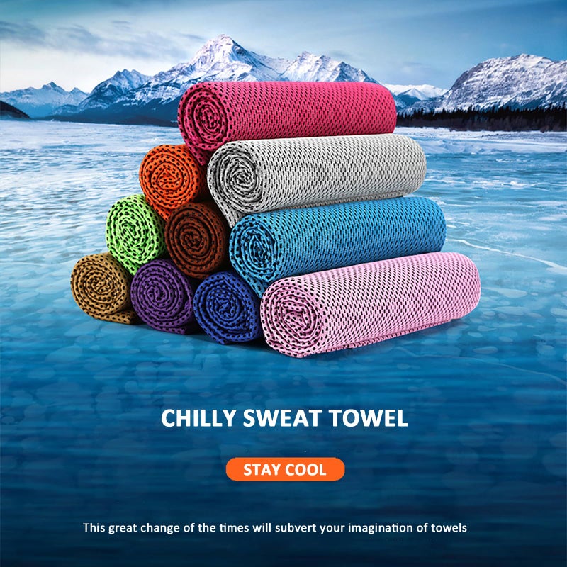 Peicees 10 Pack Microfiber Cooling Towels for Neck Sports Gym Workout Cooling Towel, Fast Drying Super Absorbent Compact Lightweight for Climbing Camping Travel Beach Swimming Backpacking - Image 3